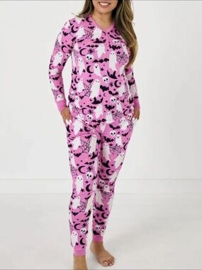 Little Sleepies Frightful Friends Halloween Pajamas Top and Pants Set Size Small